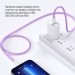 ColorWay Дата кабель USB-C to USB-C 1.0m 60W 3.0А purple ColorWay (CW-CBPDCC061-PU)