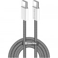 ColorWay Дата кабель USB-C to USB-C 1.0m 60W 3.0А black ColorWay (CW-CBPDCC061-BK)