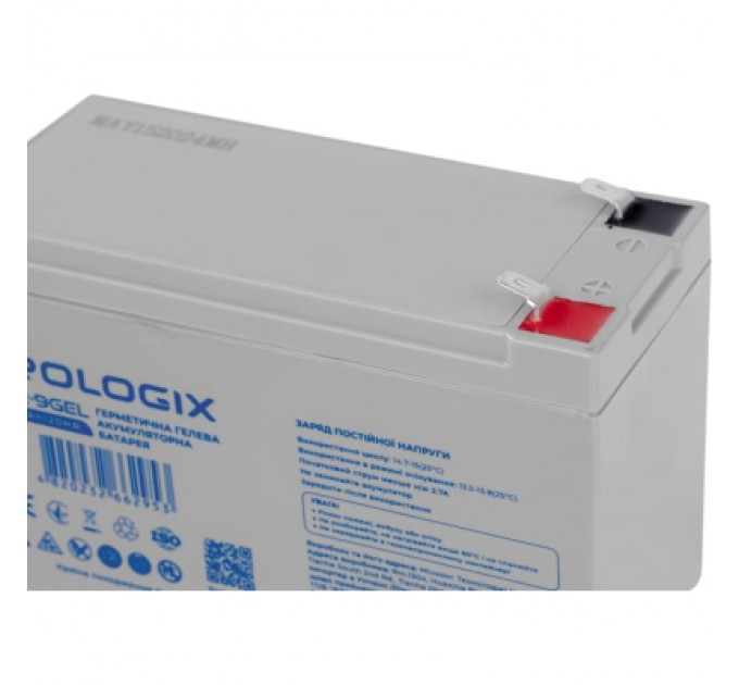 Prologix Батарея до ДБЖ Prologix 12V-9Ah GEL (PL12-9GEL)