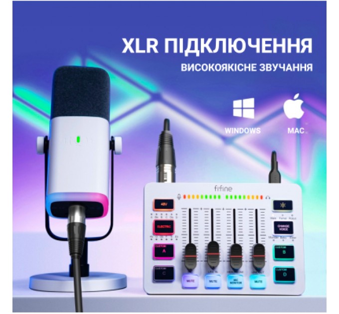 Fifine Мікшерний пульт Fifine SC3W
