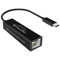 Адаптер USB3.1 Type-C to Ethernet RJ45 1000Mb 0.15m Choetech (HUB-R01-BK)