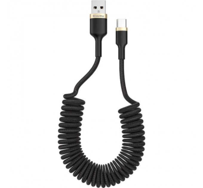ColorWay Дата кабель USB 2.0 AM to Type-C 0.3m PVC ColorWay (CW-CBUC059-BK)
