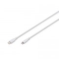 Assmann Дата кабель USB-C to Lightning 2.0m USB 2.0 60W silicone white Digitus (AK-600110-020-W)