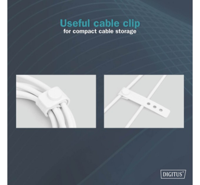 Дата кабель USB-C to USB-C 1.0m USB 2.0 60W silicone white Digitus (AK-300341-010-W)