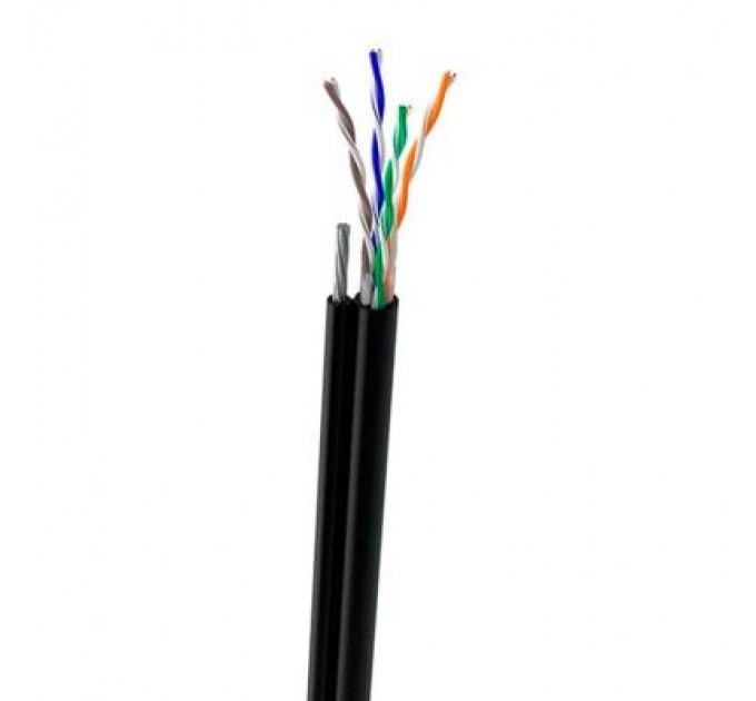 OK-Net Кабель мережевий OK-Net UTP-cat.5E-SL, трос 4*0,5мм, outdoor, 305м (КППт-ВП (100) 4*2*0,49)