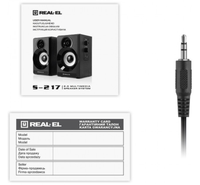 REAL-EL Акустична система REAL-EL S-217 Black (EL121200013)