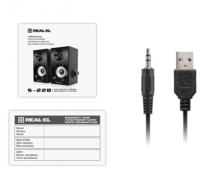 Акустична система REAL-EL S-228 Black (EL121200014)