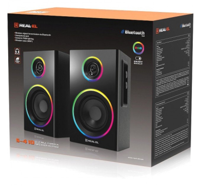 REAL-EL Акустична система REAL-EL S-410 Black (EL121200016)