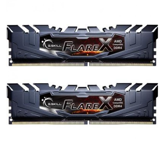 G.Skill Модуль пам'яті для комп'ютера DDR4 16GB (2x8GB) 3200 MHz FlareX Black G.Skill (F4-3200C16D-16GFX)