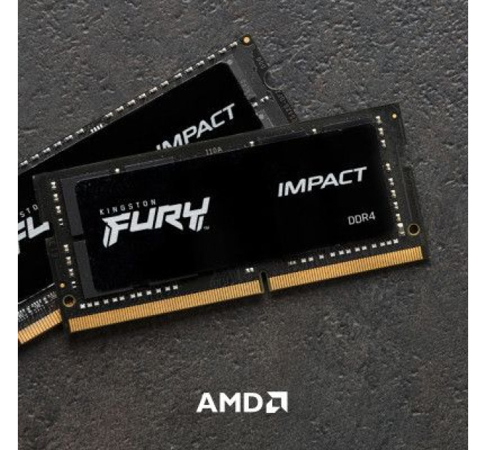 Kingston Fury (ex.HyperX) Модуль пам'яті для ноутбука SoDIMM DDR4 32GB 3200 MHz Fury Impact Kingston Fury (ex.HyperX) (KF432S20IB/32)