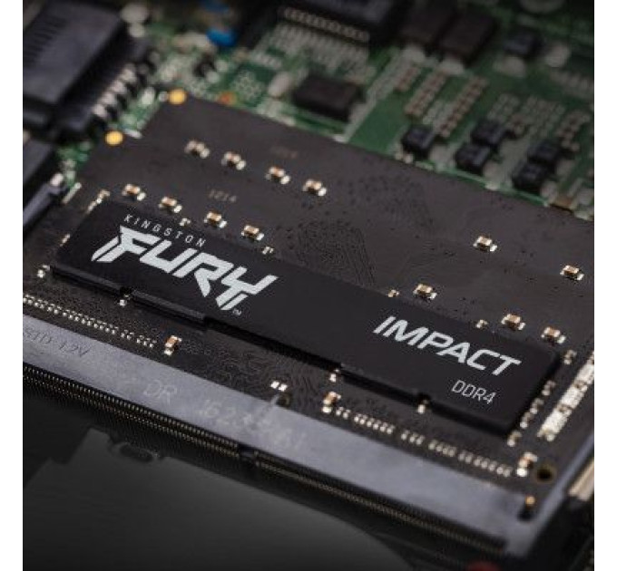 Kingston Fury (ex.HyperX) Модуль пам'яті для ноутбука SoDIMM DDR4 64GB (2x32GB) 3200 MHz Fury Impact Kingston Fury (ex.HyperX) (KF432S20IBK2/64)