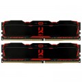 Goodram Модуль пам'яті для комп'ютера DDR4 16GB (2X8GB) 3200 MHz IRDM X Black Goodram (IR-X3200D464L16SA/16GDC)