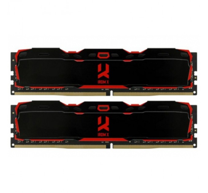 Goodram Модуль пам'яті для комп'ютера DDR4 16GB (2X8GB) 3200 MHz IRDM X Black Goodram (IR-X3200D464L16SA/16GDC)