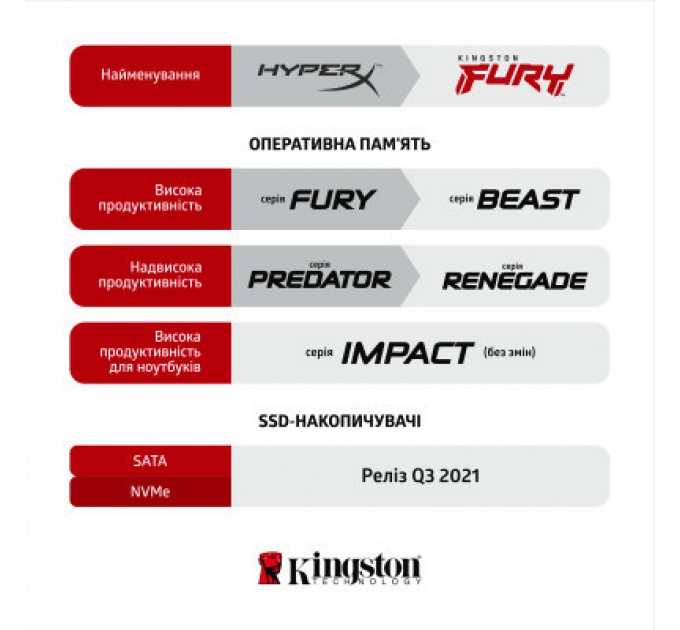 Kingston Fury (ex.HyperX) Модуль пам'яті для комп'ютера DDR4 32GB (2x16GB) 3200 MHz Fury Beast Black Kingston Fury (ex.HyperX) (KF432C16BB1K2/32)