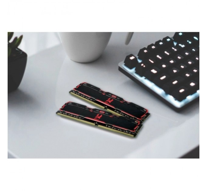 Модуль пам'яті для комп'ютера DDR4 32GB (2x16GB) 3200 MHz IRDM Black Goodram (IR-X3200D464L16A/32GDC)