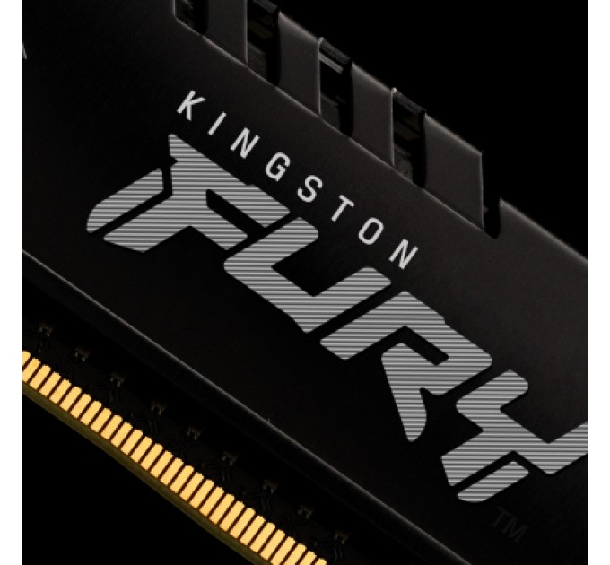 Kingston Fury (ex.HyperX) Модуль пам'яті для комп'ютера DDR4 32GB (2x16GB) 3200 MHz Fury Beast Black Kingston Fury (ex.HyperX) (KF432C16BBK2/32)