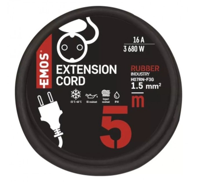 EMOS Мережевий подовжувач EMOS P01805