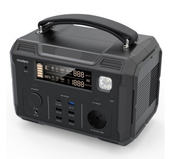 Зарядна станція Choetech BS004-EU-BK, 500W (BS004-EU-BK)