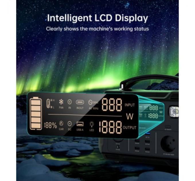 Зарядна станція Choetech BS004-EU-BK, 500W (BS004-EU-BK)