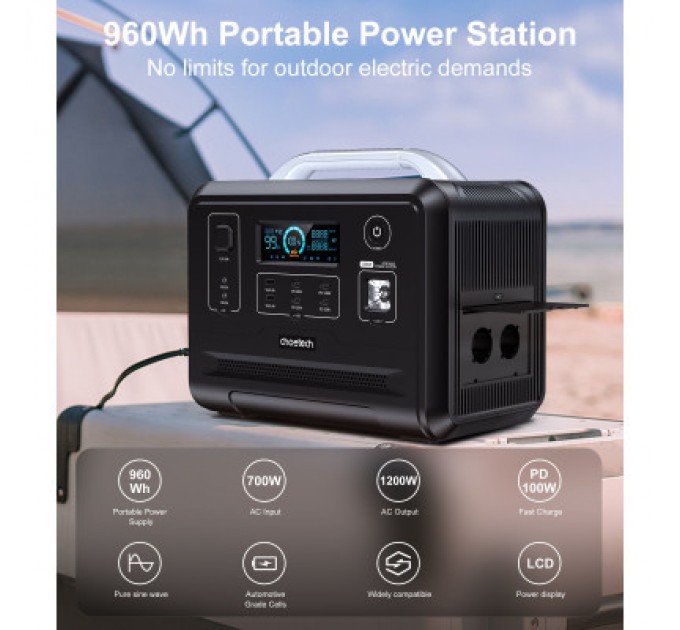 Зарядна станція Choetech BS005 1200W (BS005)