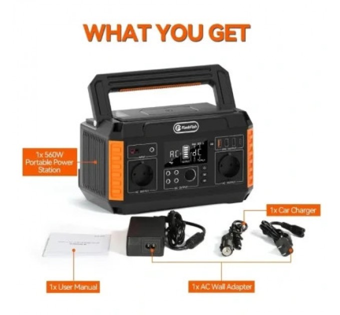 FlashFish Зарядна станція FlashFish P60, 500W (P60)