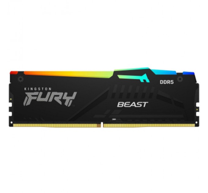 Kingston Fury (ex.HyperX) Модуль пам'яті для комп'ютера DDR5 16GB (2x8GB) 5200 MHz FURY Beast RGB Kingston Fury (ex.HyperX) (KF552C40BBAK2-16)