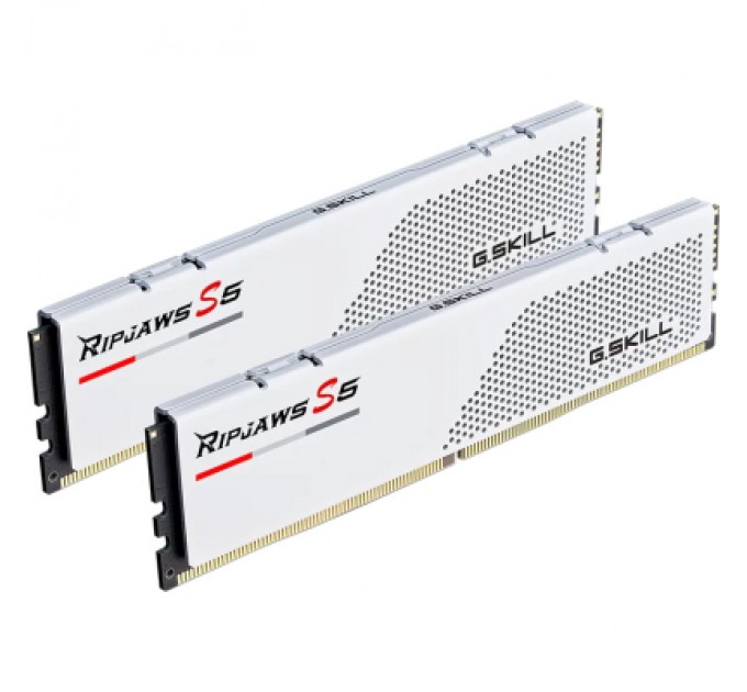 G.Skill Модуль пам'яті для комп'ютера DDR5 32GB (2x16GB) 6000 MHz Ripjaws S5 White G.Skill (F5-6000J3238F16GX2-RS5W)