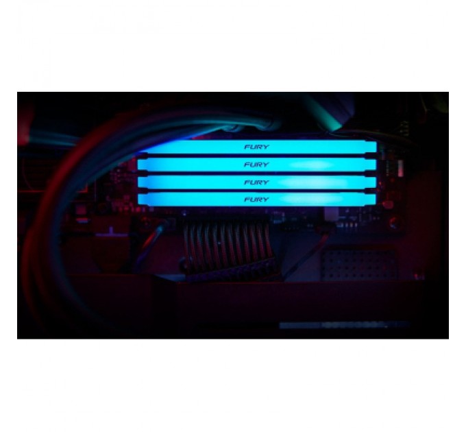 Модуль пам'яті для комп'ютера DDR4 16GB (2x8GB) 3600 MHz Beast RGB Kingston Fury (ex.HyperX) (KF436C17BB2AK2/16)