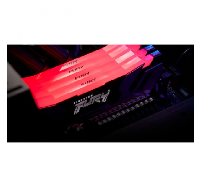 Kingston Fury (ex.HyperX) Модуль пам'яті для комп'ютера DDR5 96GB (2x48GB) 6400 MHz Renegade RGB XMP Kingston Fury (ex.HyperX) (KF564C32RSAK2-96)