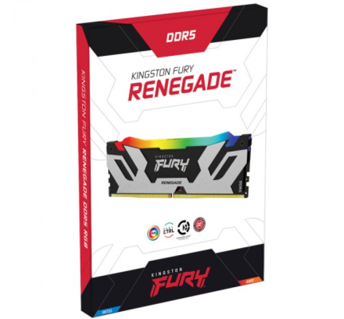 Kingston Fury (ex.HyperX) Модуль пам'яті для комп'ютера DDR5 96GB (2x48GB) 6400 MHz Renegade RGB XMP Kingston Fury (ex.HyperX) (KF564C32RSAK2-96)