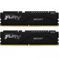 Kingston Fury (ex.HyperX) Модуль пам'яті для комп'ютера DDR5 16GB (2x8GB) 5200 MHz FURY Beast Black Kingston Fury (ex.HyperX) (KF552C40BBK2-16)