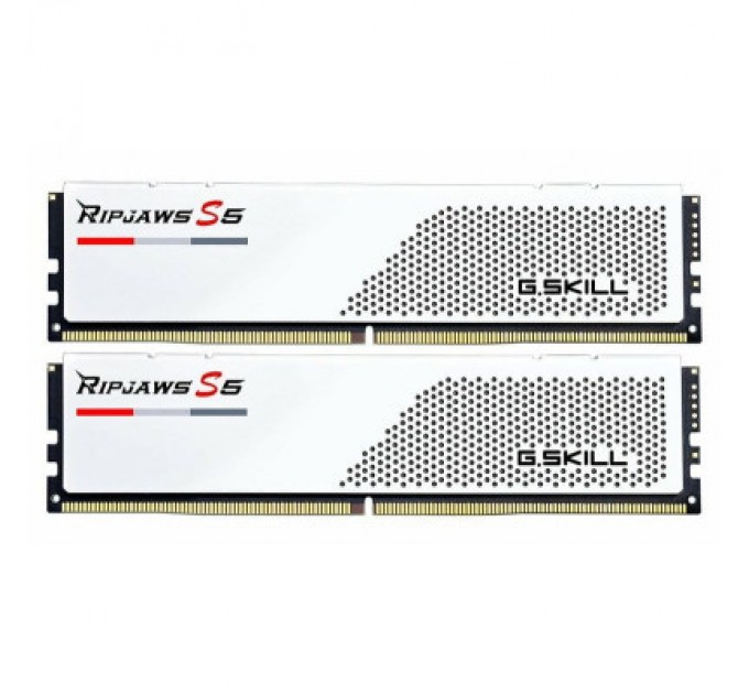G.Skill Модуль пам'яті для комп'ютера DDR5 32GB (2x16GB) 5600 MHz Ripjaws S5 White G.Skill (F5-5600J3636C16GX2-RS5W)
