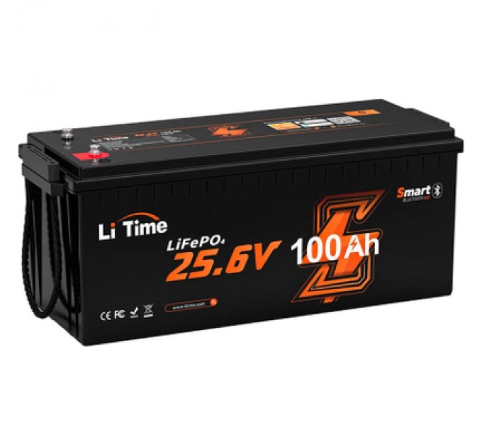 Litime Батарея LiFePo4 Litime 24V-100Ah Bluetooth, 2560Wh (Litime-24V100Ah-BT)