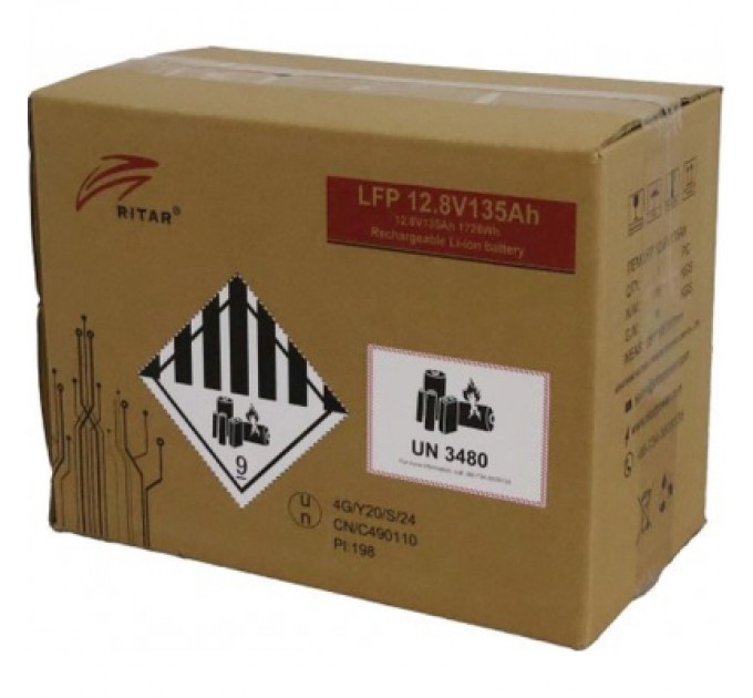 Ritar Батарея LiFePo4 Ritar 12V-135Ah (LFP12.8V135Ah G2)