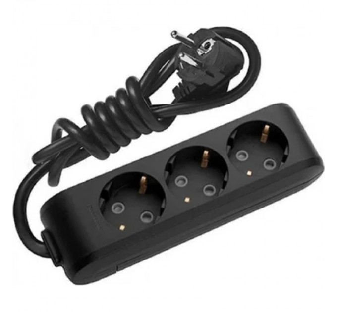 Panasonic Мережевий подовжувач Panasonic X-tendia із заземленням 3 розетки, 5м (WLTB04352BL-UA)