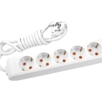 Мережевий подовжувач Panasonic X-tendia із заземленням 5 розетки, 2м (WLTB04522GR-UA)