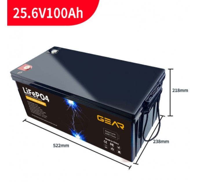 GEAR Батарея LiFePo4 GEAR 25.6V - 100Ah (GB-LiFePo4-25.6-100)