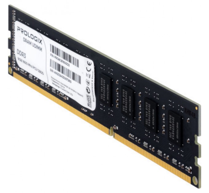 Модуль пам'яті для комп'ютера DDR3 8GB 1600 MHz Prologix (PRO8GB1600D3)