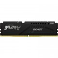 Kingston Fury (ex.HyperX) Модуль пам'яті для комп'ютера DDR5 32GB (2x16GB) 6000 MHz Beast Black XMP Kingston Fury (ex.HyperX) (KF560C30BBK2-32)