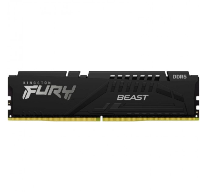 Kingston Fury (ex.HyperX) Модуль пам'яті для комп'ютера DDR5 32GB (2x16GB) 6000 MHz Beast Black XMP Kingston Fury (ex.HyperX) (KF560C30BBK2-32)