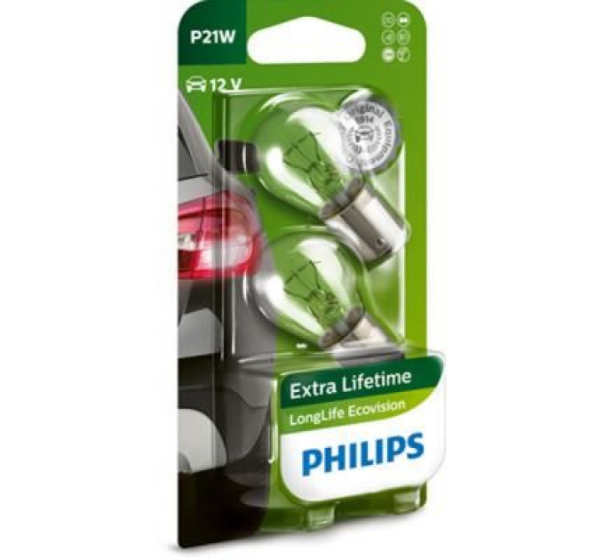 Philips Автолампа Philips 21W (12498 LLECO B2)
