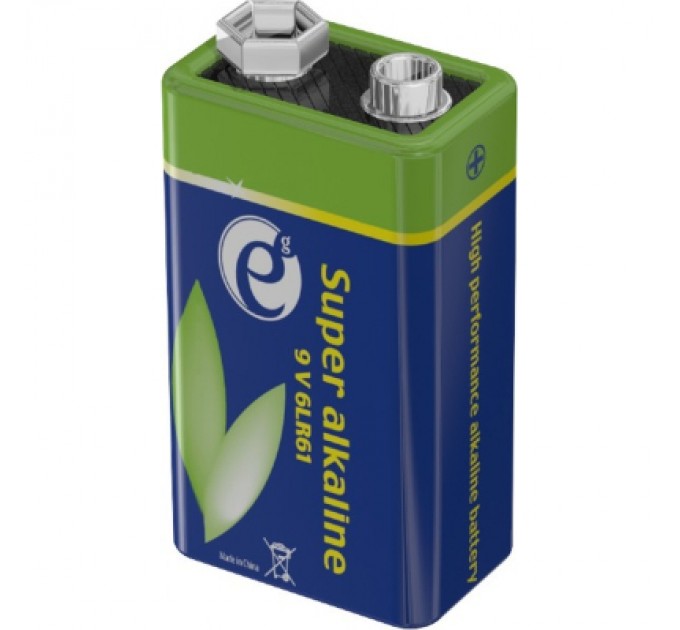 EnerGenie Батарейка EnerGenie Крона 6LR61 9V лужна 1шт (EG-BA-6LR61-01)