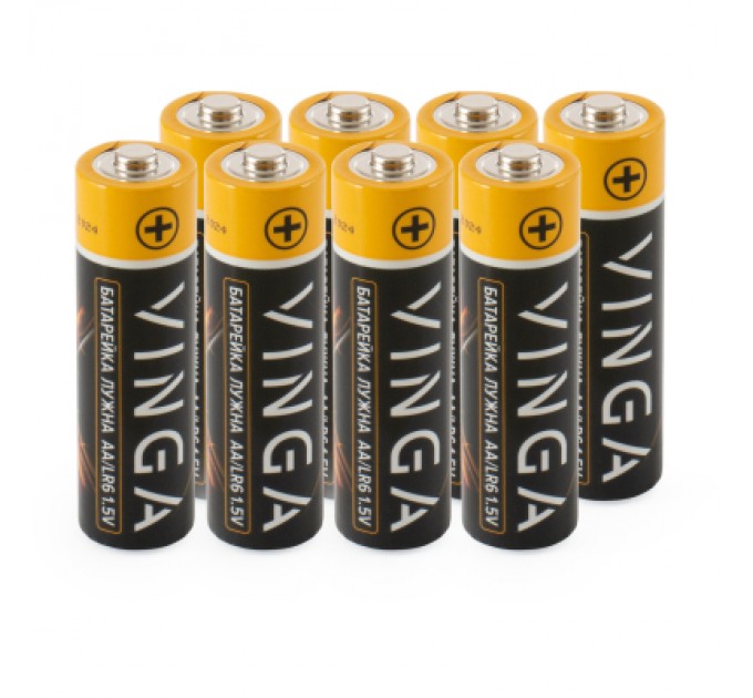 Vinga Батарейка AA LR6 Alkaline 8pcs Blister Vinga (VJABAA8)
