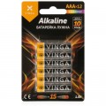 Vinga Батарейка AAA LR03 Alkaline 12pcs Blister Vinga (VJABAAA12)