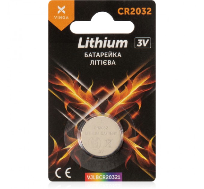 Vinga Батарейка CR2032 Lithium Vinga (VJLBCR20321)