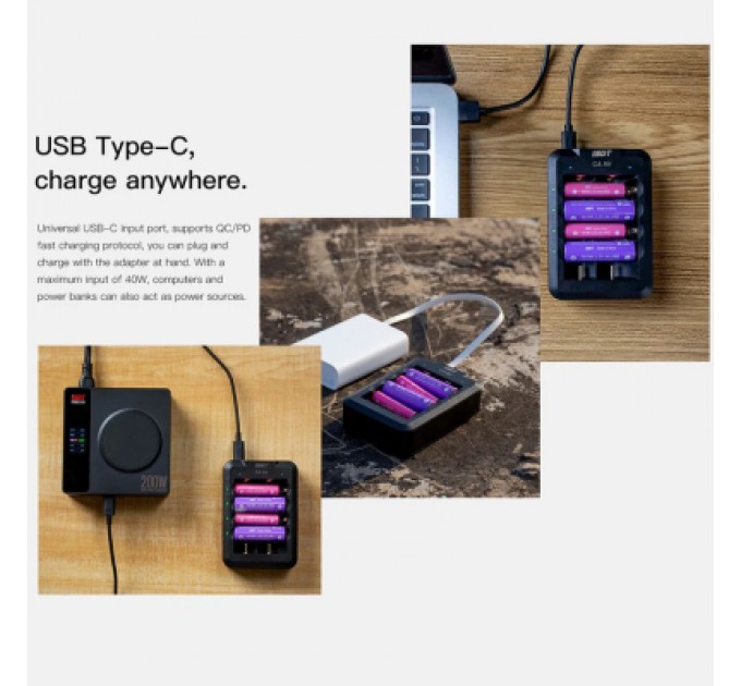 iSDT Зарядний пристрій для акумуляторів iSDT C4 Air Quick Battery Charger (iSDT-C4)