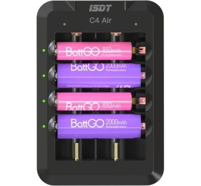 iSDT Зарядний пристрій для акумуляторів iSDT C4 Air Quick Battery Charger (iSDT-C4)