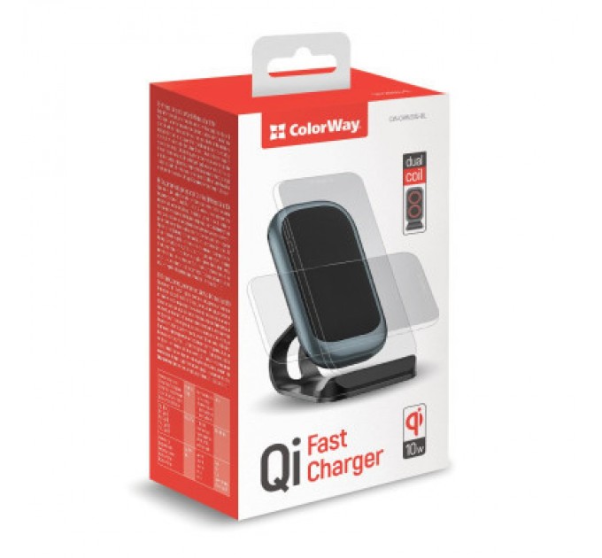 ColorWay Зарядний пристрій ColorWay Wireless Stand 10W Blue (CW-CHW30Q-BL)