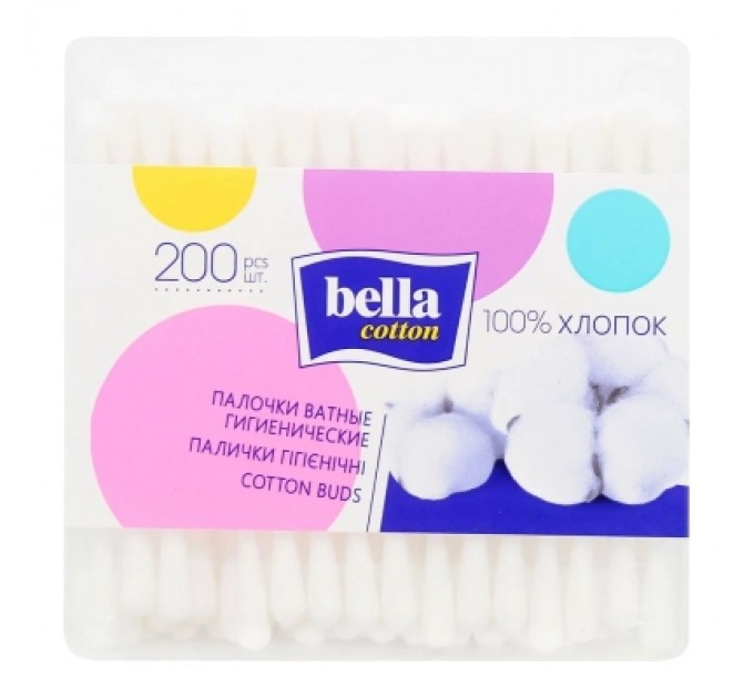 Bella Ватні палички Bella Cotton 200 шт. (5900516400040)
