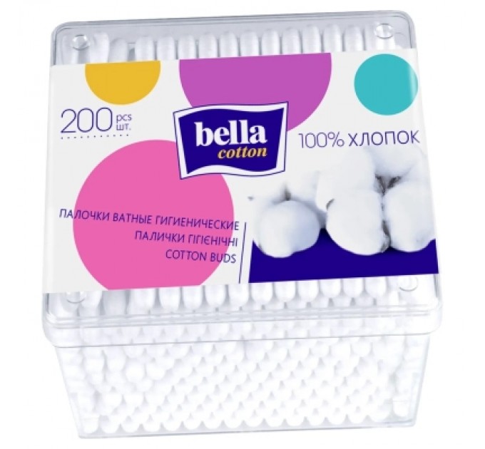 Bella Ватні палички Bella Cotton 200 шт. (5900516400040)